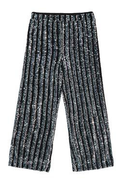 Multi Black Sequin Top & Trouser Set